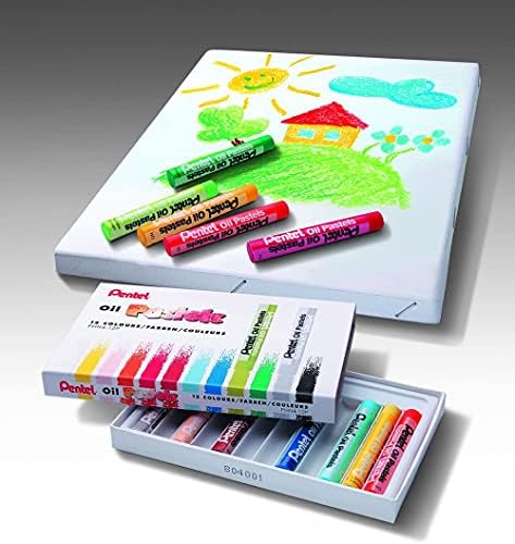 Pentel Arts Oil Pastels, Set of 16 Colors, 1 Dozen (12 Packs), Bulk Pack (PHN-16AM) - Image 3